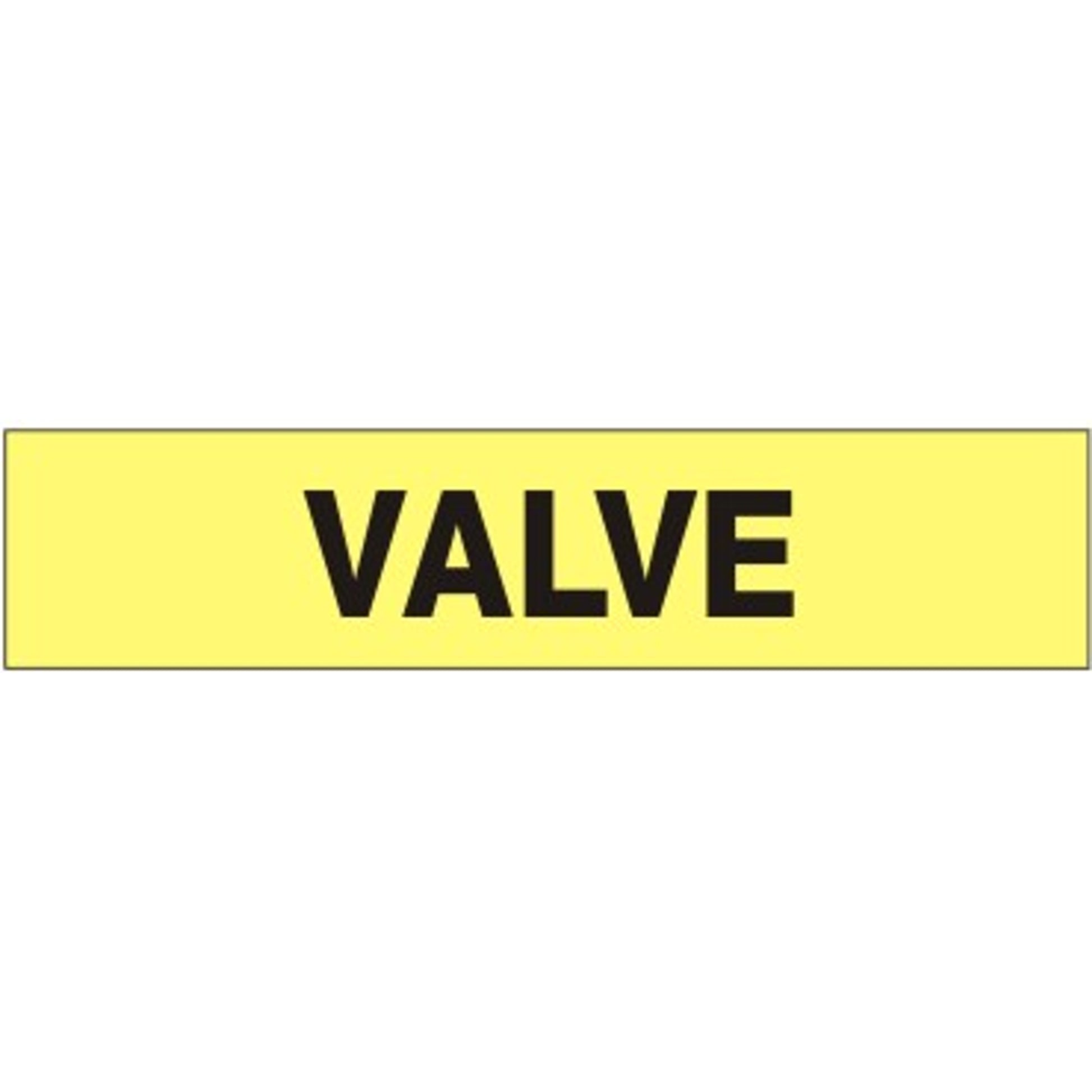 VALVE - PIPE MARKER - VALVE - PIPE MARKER, 3X24, Adhesive Vinyl