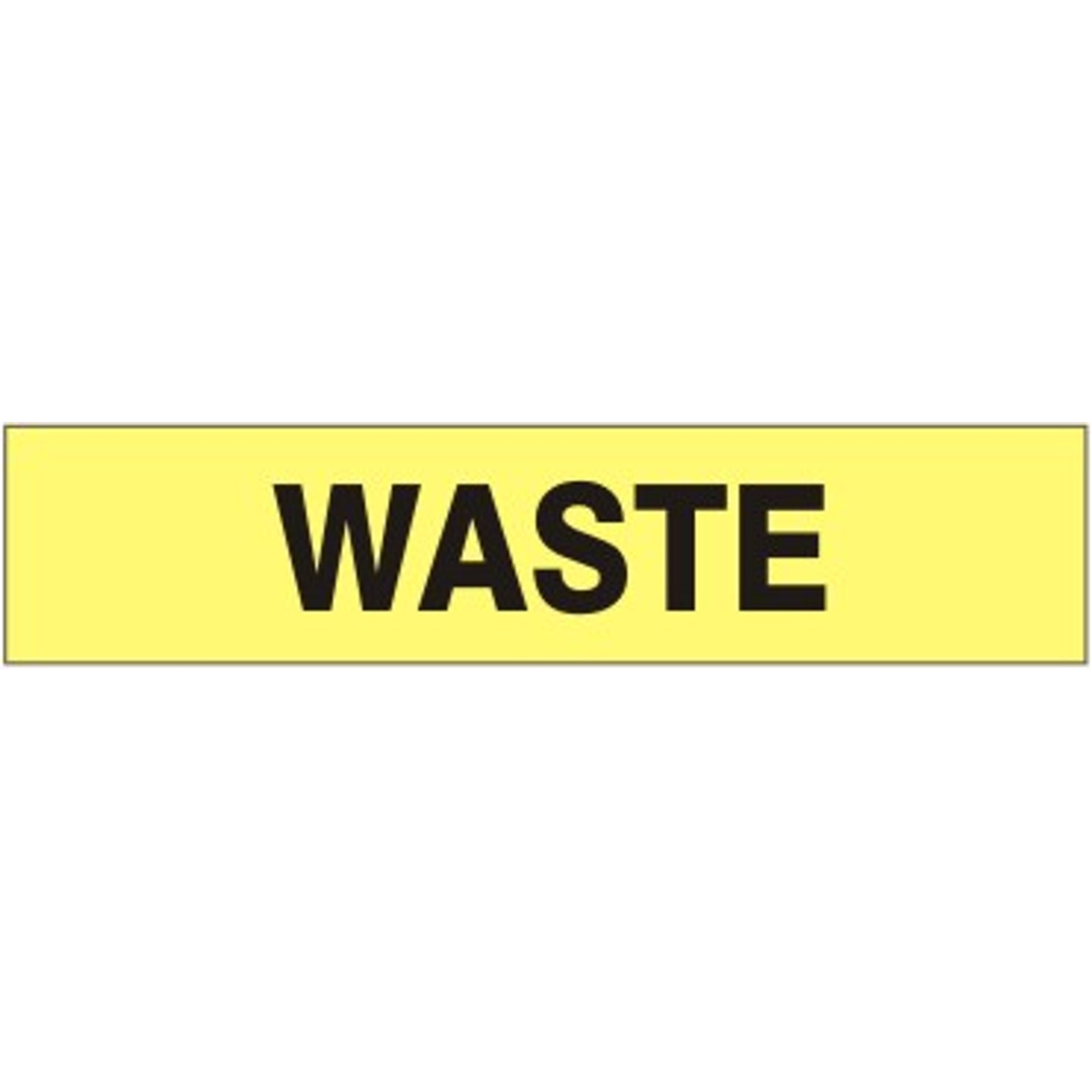 WASTE - PIPE MARKER - WASTE - PIPE MARKER, 3X24, Adhesive Vinyl