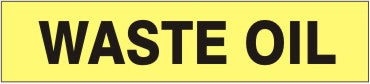 WASTE OIL - PIPE MARKER