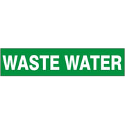 WASTE WATER - PIPE MARKER - WASTE WATER - PIPE MARKER, 3X24, Adhesive Vinyl