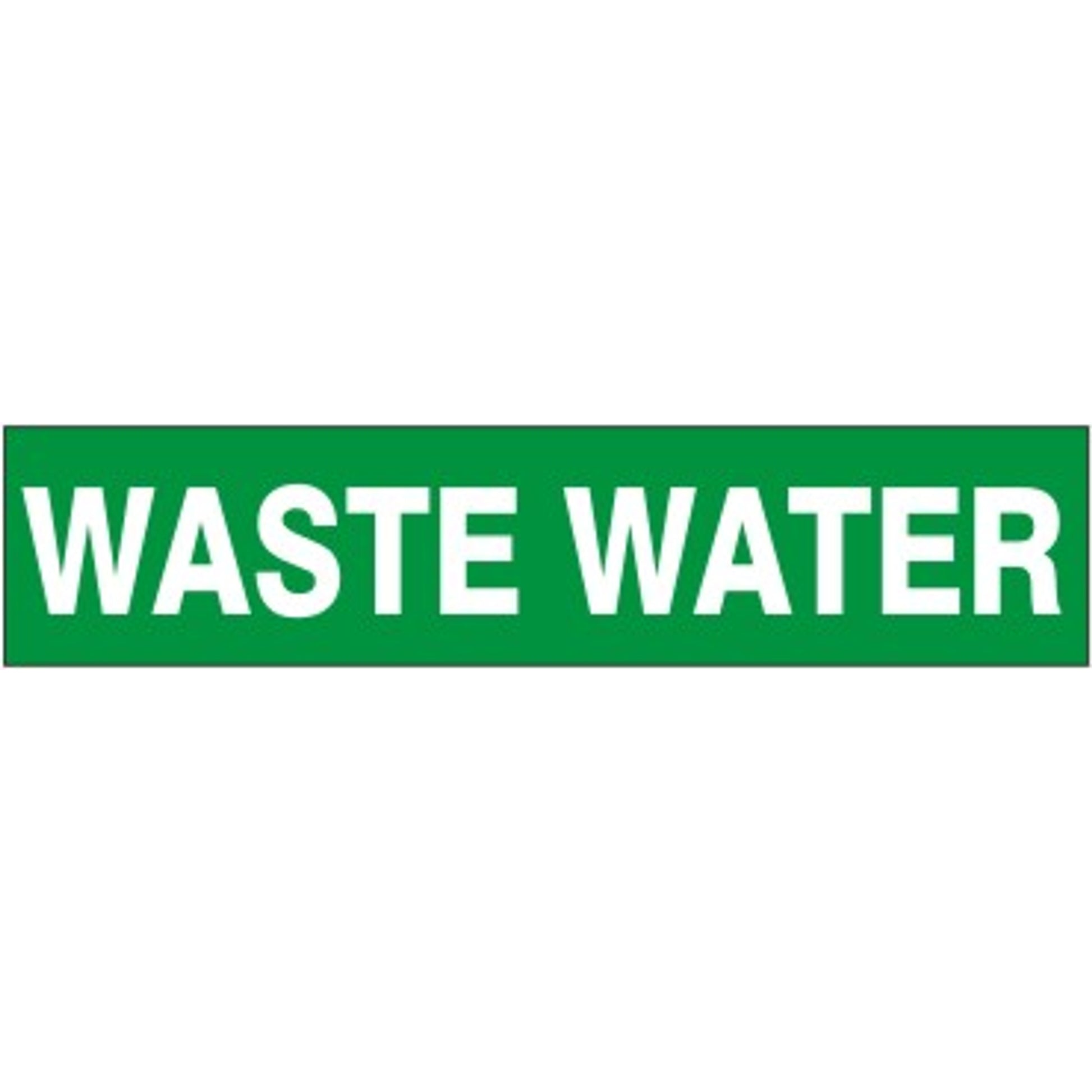 WASTE WATER - PIPE MARKER - WASTE WATER - PIPE MARKER, 3X24, Adhesive Vinyl