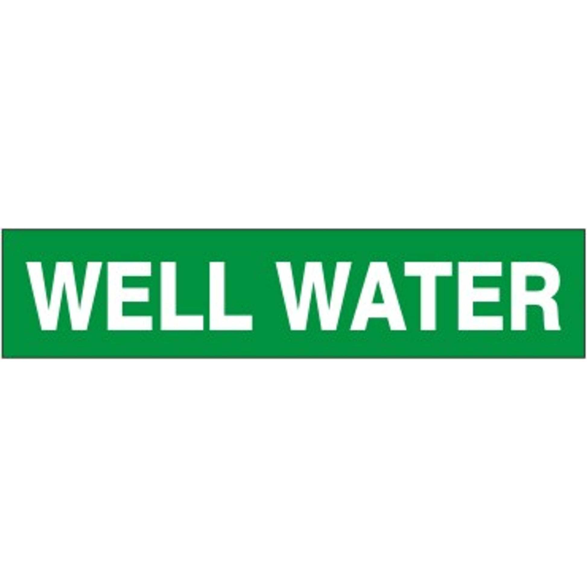 WELL WATER - PIPE MARKER - WELL WATER - PIPE MARKER, 3X24, Adhesive Vinyl