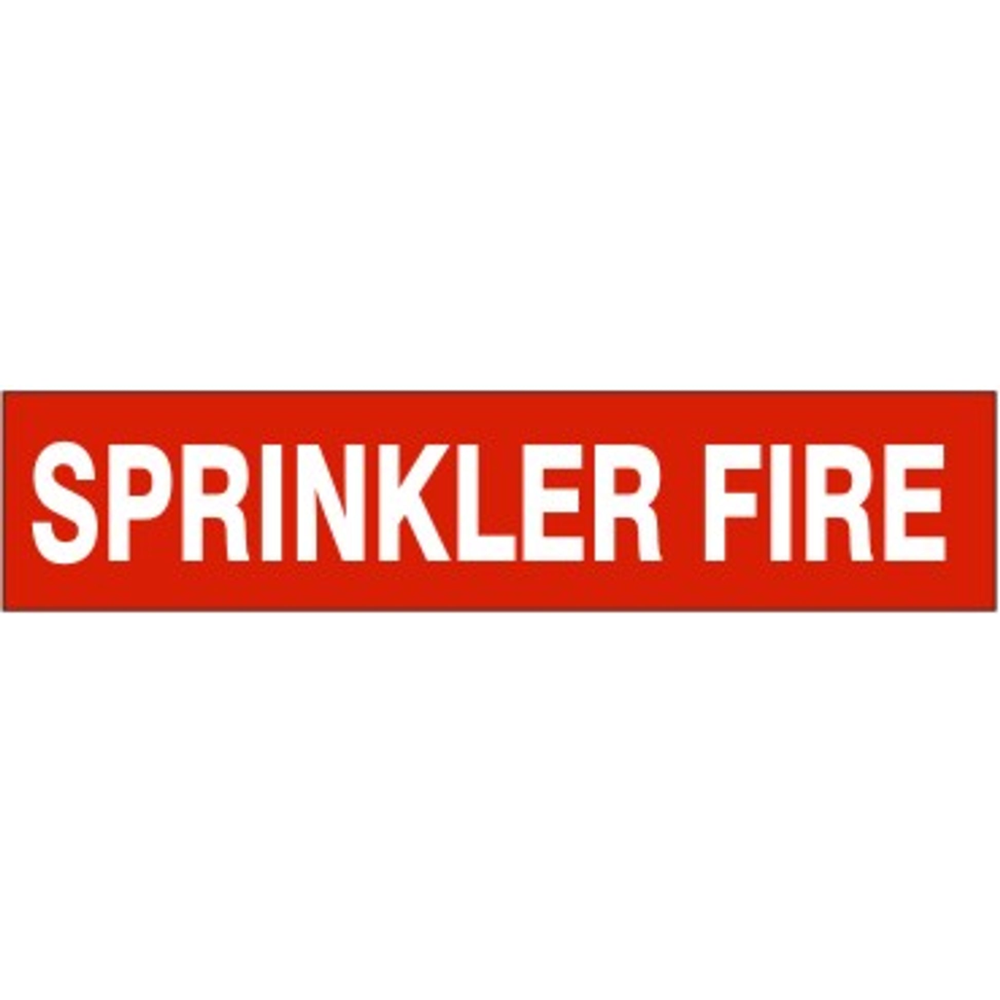 SPRINKLER FIRE - PIPE MARKER - SPRINKLER FIRE - PIPE MARKER, 3X24, Adhesive Vinyl