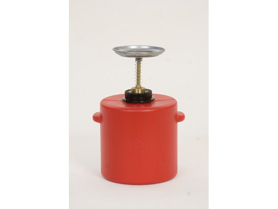 Eagle Plunger Dispensing Can - 4 Quart - Dasher screen - Polyethylene - Red - P714
