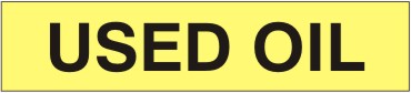 USED OIL - PIPE MARKER