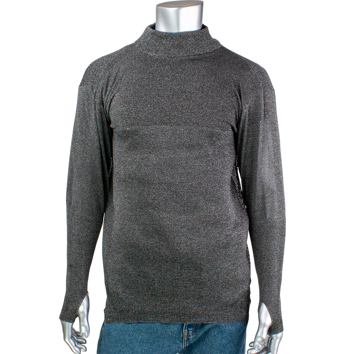 Kut Gard ATA PreventWear Blended Cut Resistant Pullover w/Mesh Back & Thumb Holes - Dark Gray - 1/EA - P145SP-2.5CM-TH