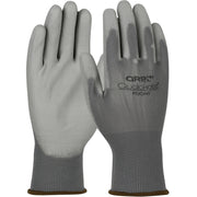 QRP Qualakote Seamless Knit Nylon Glove w/Polyurethane Coated Microfoam Grip on Palm & Fingers - Gray - 1/CS - PDGNY