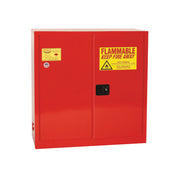 Eagle Paint and Ink Safety Cabinet - 40 Gallon - 3 Shelves - 2 Door - Sliding Self Close - Red - PI30X