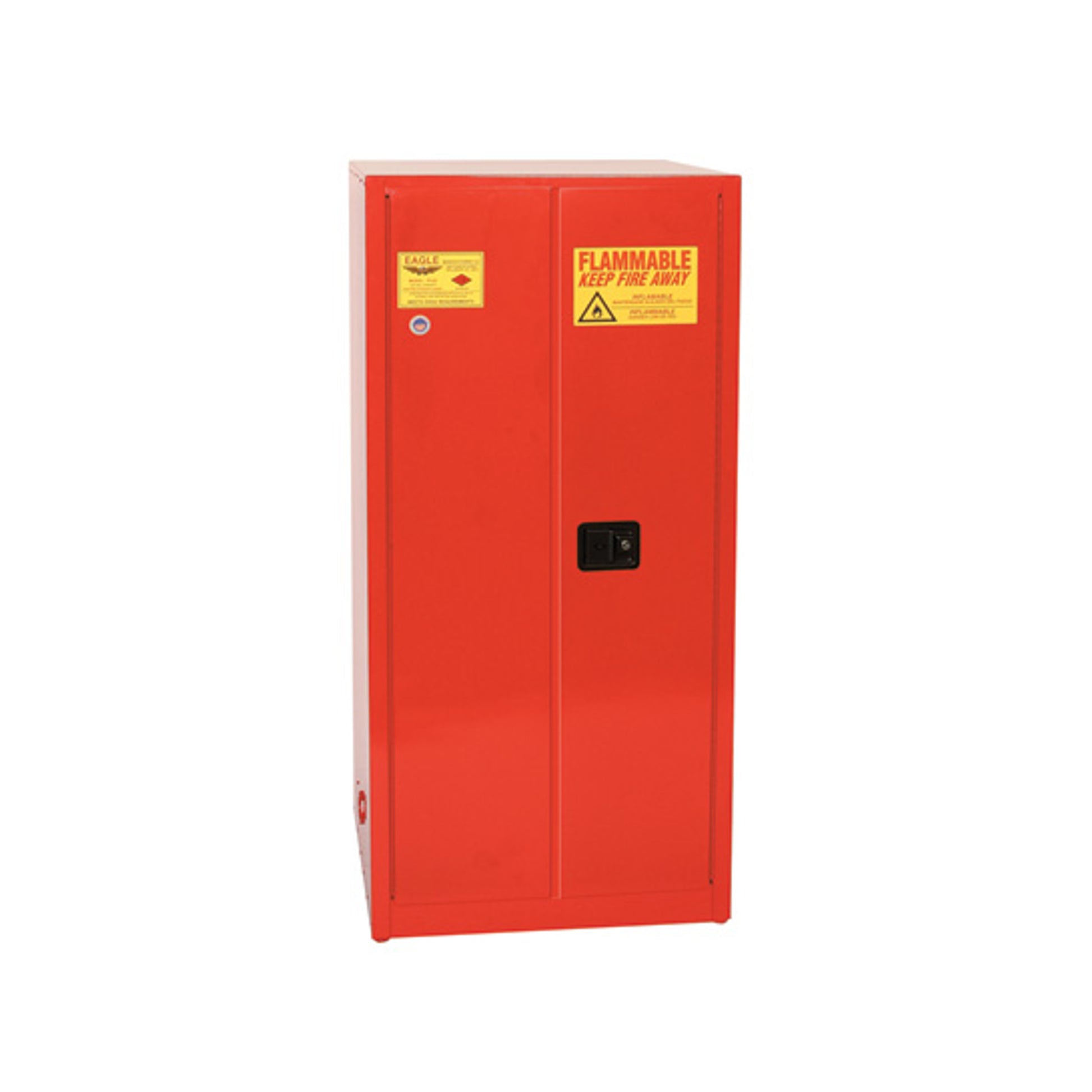 Eagle Paint and Ink Safety Cabinet - 96 Gallon - 5 Shelves - 2 Door - Self Close - Red - PI6010X