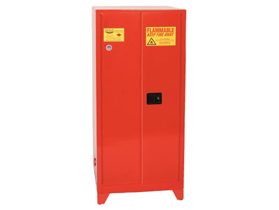 Justrite Paint and Ink Tower Safety Cabinet - 96 Gallon - 5 Shelves - 2 Door - Manual Close - Red - PI62XLEGS