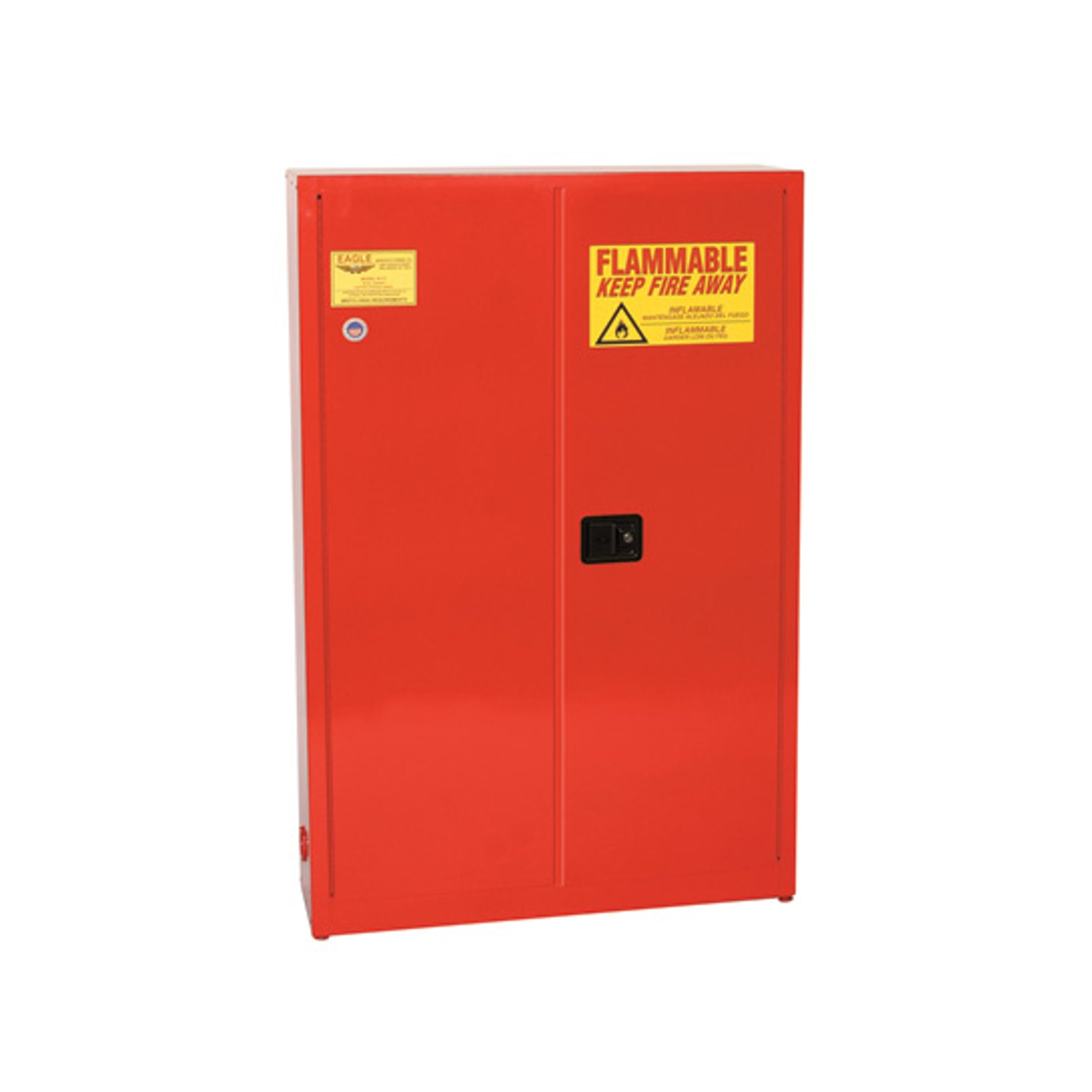 Eagle Paint and Ink Aerosol Can Safety Cabinet - 30 Gallon - 5 Shelves - 2 Door - Self Close - Red - PI7710X