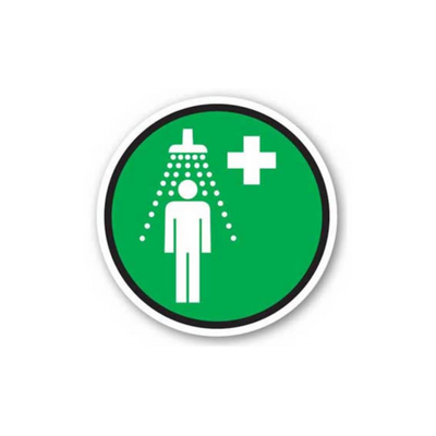 20" CIRCLE SIGNS -  Circle Sign - Emergency Shower - LS-SIGN 400 #1719 -UEN