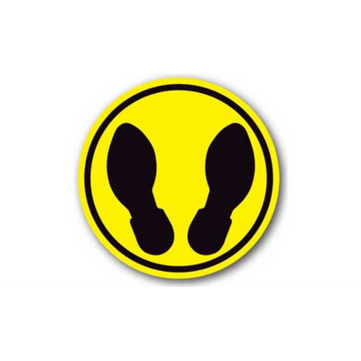 17" CIRCLE SIGNS - Circle Sign - Feet - DSV-SIGN 289 #6068 -UEN