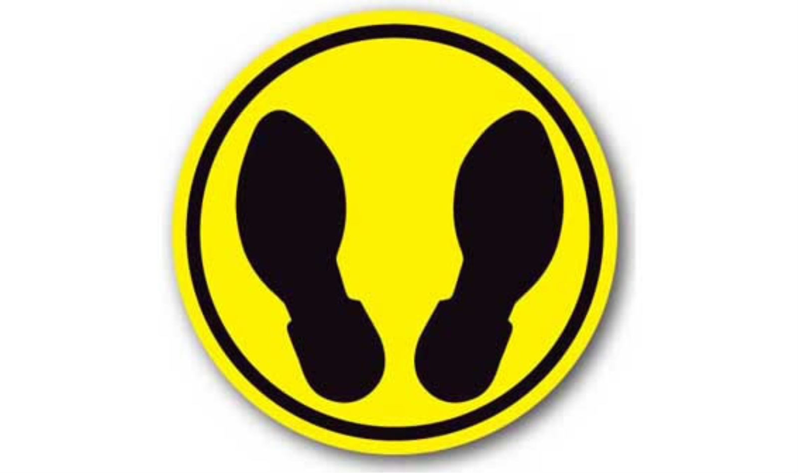 32" CIRCLE SIGNS -  Circle Sign - Feet - DSV-SIGN 1024 #1680 -UEN
