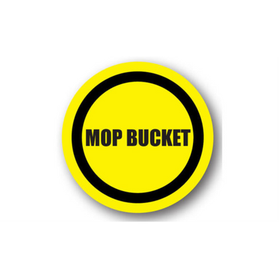 24" CIRCLE SIGNS - Circle Sign - Mop Bucket - DSV-SIGN 576 #0484 -UEN