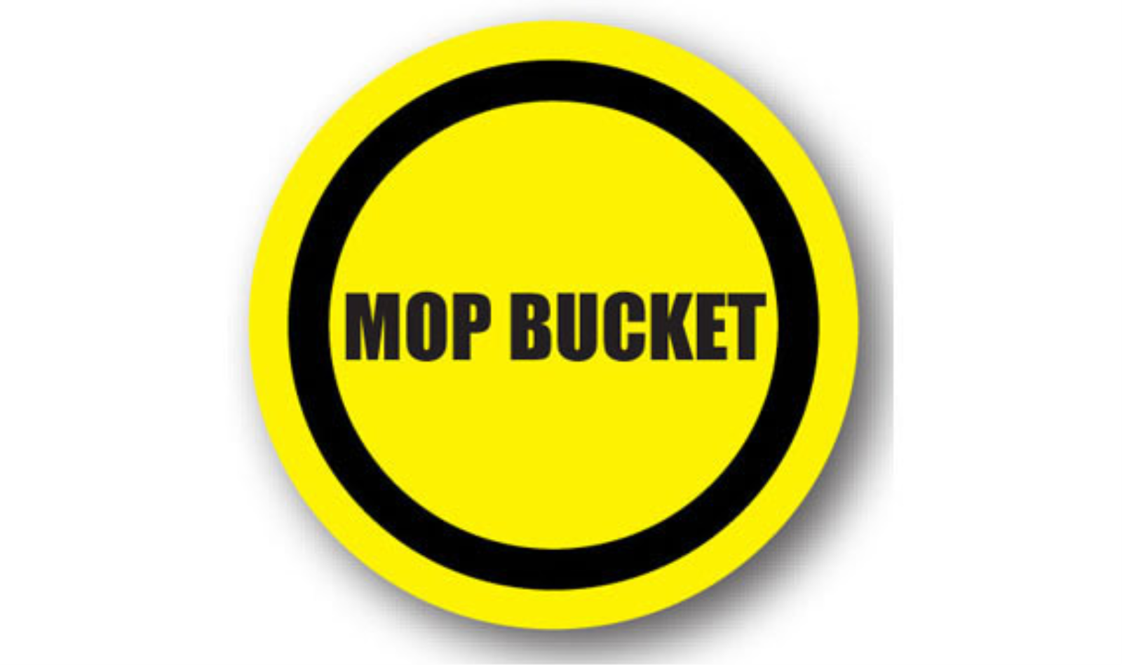 20" CIRCLE SIGNS -  Circle Sign - Mop Bucket - LS-SIGN 400 #0483 -UEN