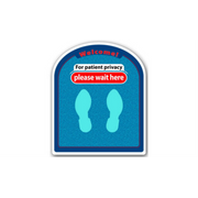 24" x 20" RECTANGLE SIGNS -  Rectangle Sign - Welcome! For Patient Privacy Please Wait Here - LS-SIGN 480 #2220 -UEN