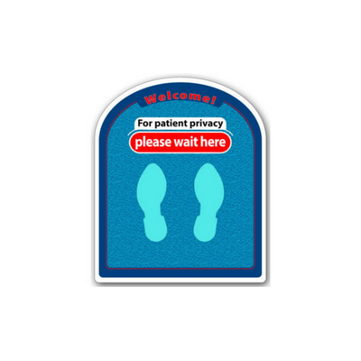 24" x 20" RECTANGLE SIGNS -  Rectangle Sign - Welcome! For Patient Privacy Please Wait Here - LS-SIGN 480 #2220 -UEN