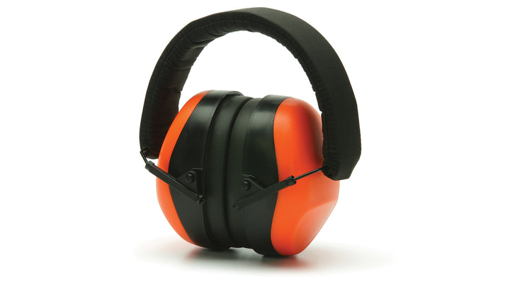 Pyramex - Earmuffs - Hi-Vis Orange Ear Muff - NRR 25dB/ SNR 30dB - Individually packaged - 1/Each
