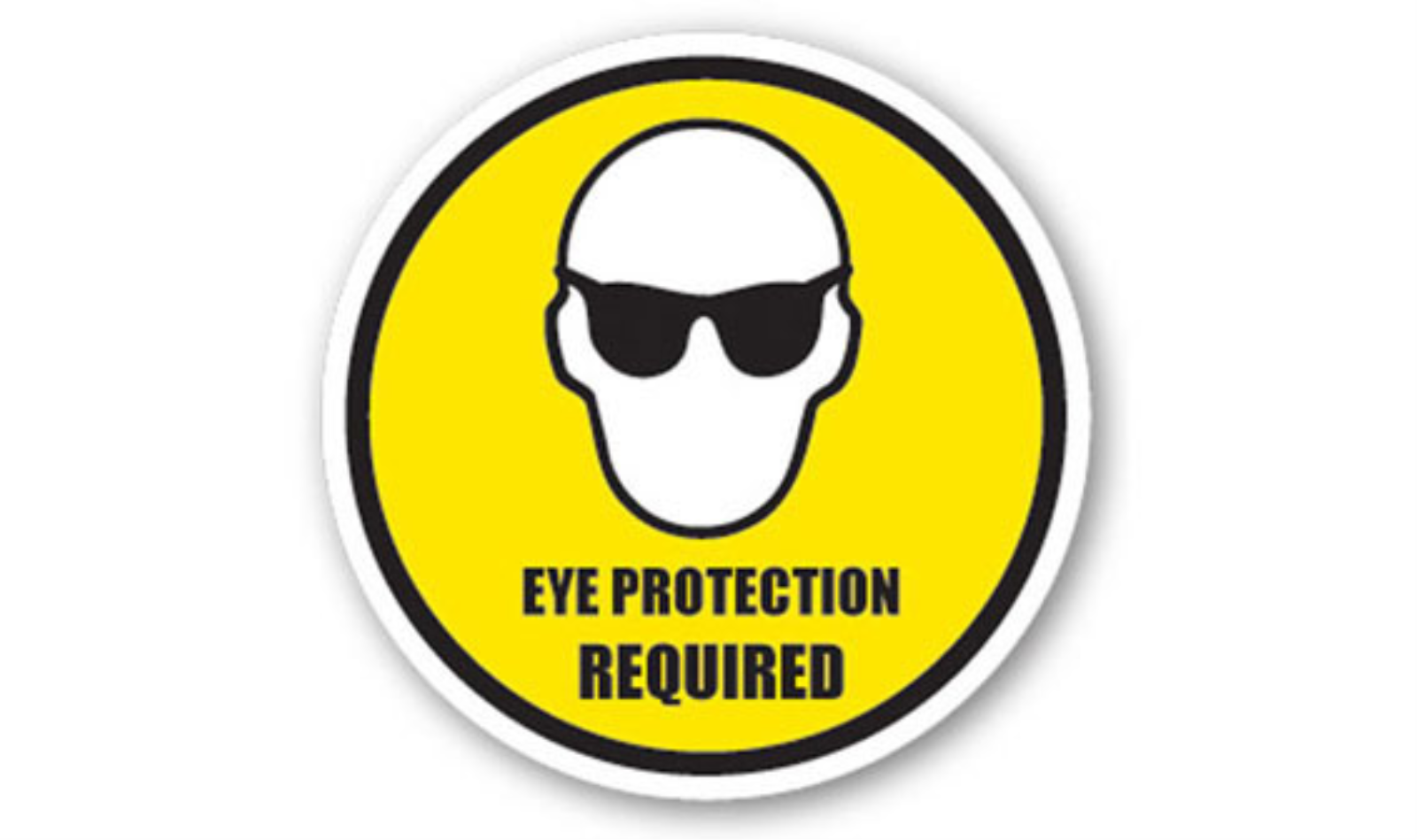 32" CIRCLE SIGNS -  Circle Sign - Eye Protection Required - DSV-SIGN 1024 #0126 -UEN