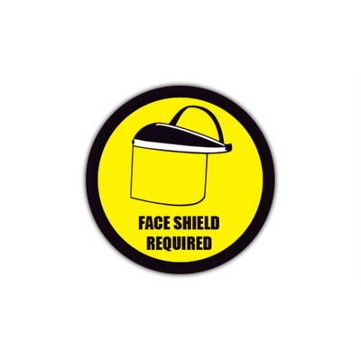 32" CIRCLE SIGNS - Circle Sign - Face Shield Required - DSV-SIGN 1024 #0156 -UEN