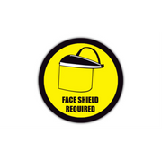 16" CIRCLE SIGNS -  Circle Sign - Face Shield Required - DSV-SIGN 256 #0152 -UEN