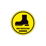30" CIRCLE SIGNS -  Circle Sign - Foot Protection Required - DSV-SIGN 900 #0161 -UEN