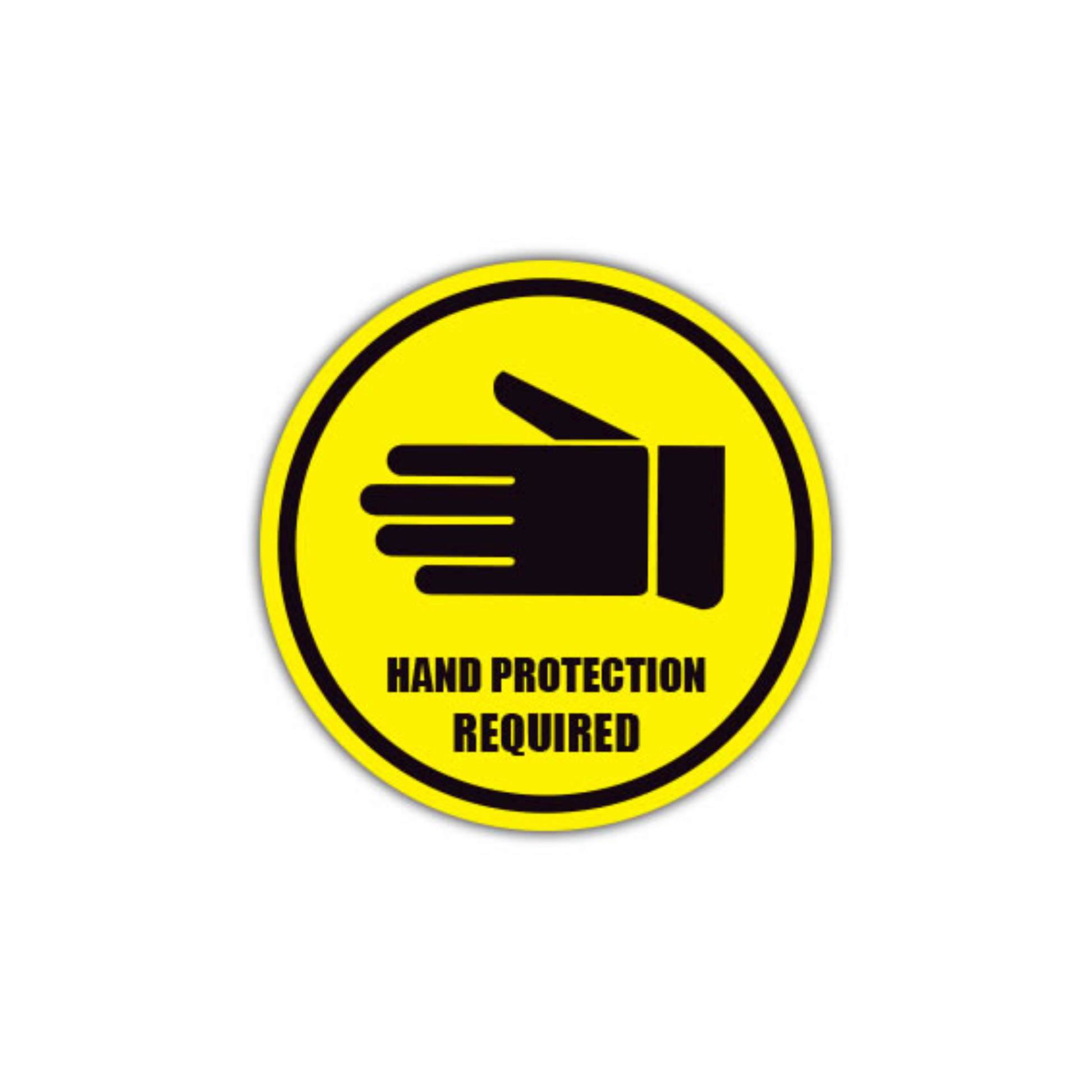 30" CIRCLE SIGNS -  Circle Sign - Hand Protection Required - LS-SIGN 900 #0149 -UEN