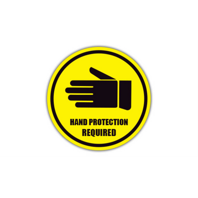16" CIRCLE SIGNS - Circle Sign - Hand Protection Required - DSV-SIGN 256 #0146 -UEN
