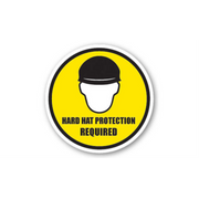 17" CIRCLE SIGNS -  Circle Sign - Hard Hat Protection Required - DSV-SIGN 289 #6004 -UEN