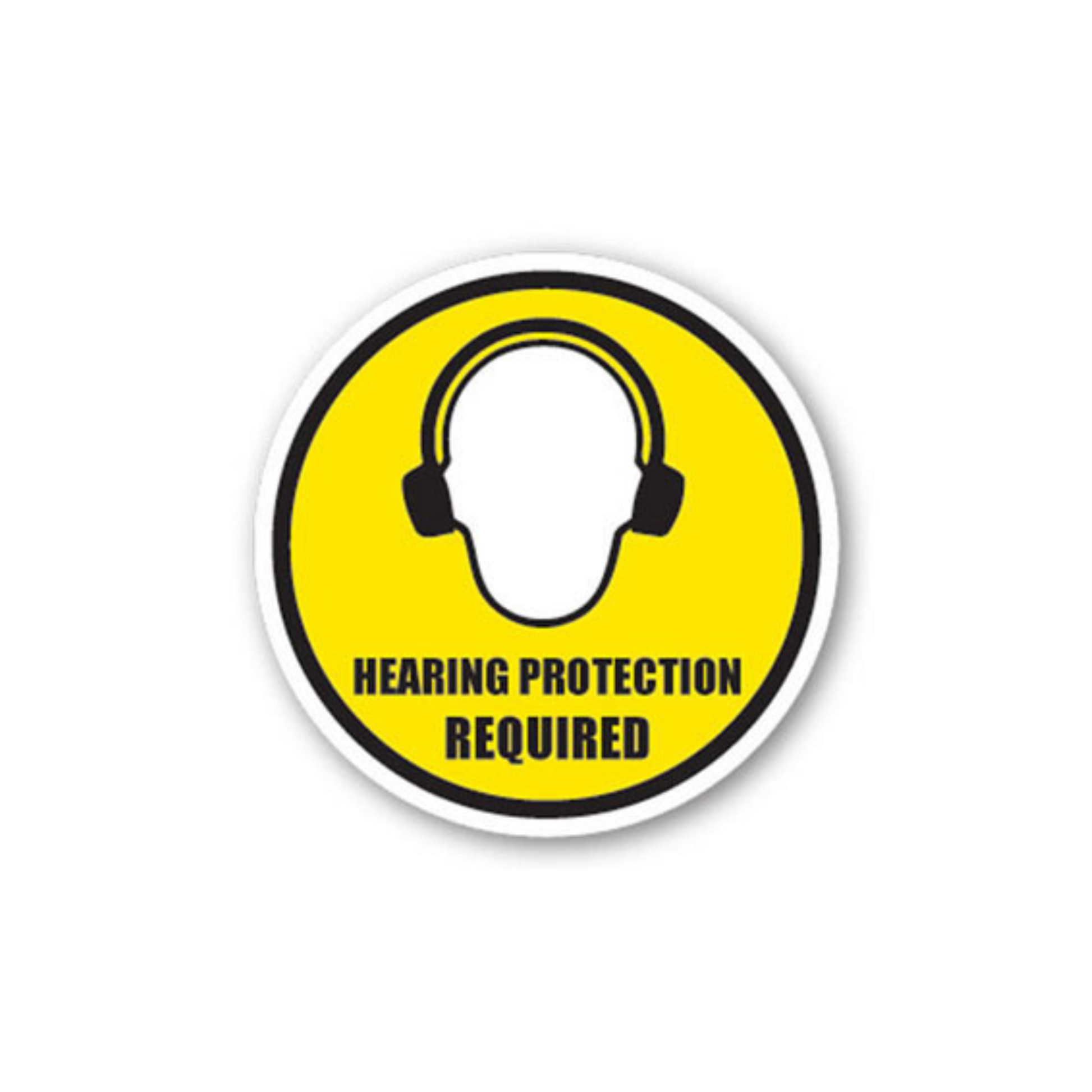 32" CIRCLE SIGNS - Circle Sign - Hearing Protection Required - LS-SIGN 1024 #0132 -UEN