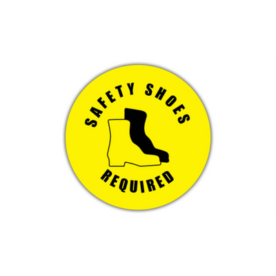20" CIRCLE SIGNS -  Circle Sign - Safety Shoes Required - DSV-SIGN 400 #0547 -UEN