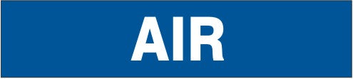 AIR PERFORATED ROLL PIPE MARKER - AIR PERFORATED ROLL PIPE MARKER, 1”X18Y, Adhesive Vinyl