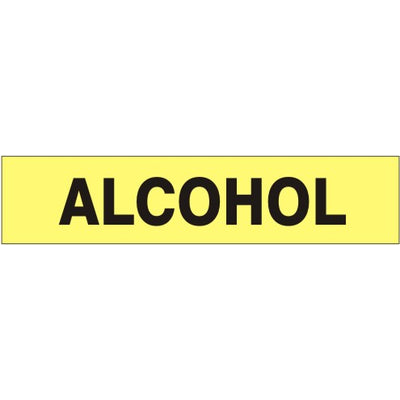 ALCOHOL  PERFORATED ROLL PIPE MARKER - ALCOHOL  PERFORATED ROLL PIPE MARKER, 1”X18Y, Adhesive Vinyl