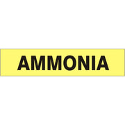 AMMONIA  PERFORATED ROLL PIPE MARKER - AMMONIA  PERFORATED ROLL PIPE MARKER, 1”X18Y, Adhesive Vinyl