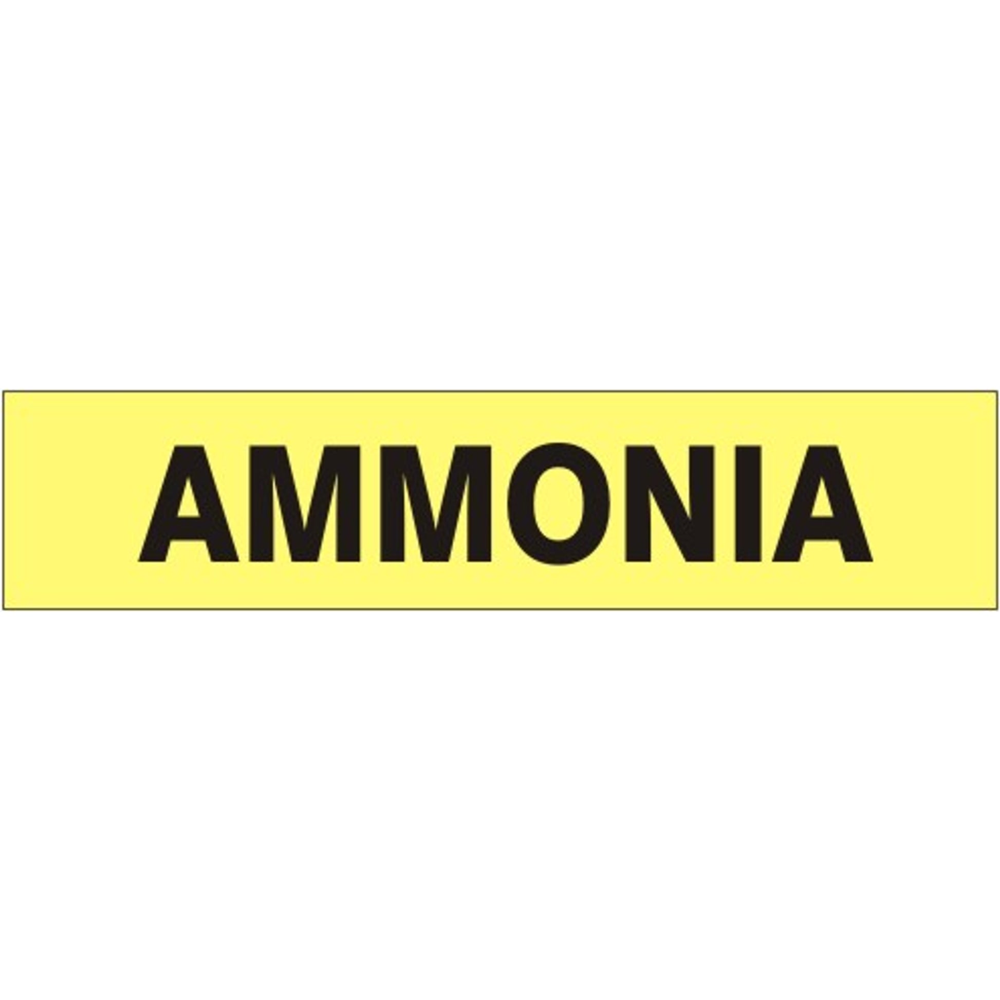 AMMONIA  PERFORATED ROLL PIPE MARKER - AMMONIA  PERFORATED ROLL PIPE MARKER, 1”X18Y, Adhesive Vinyl