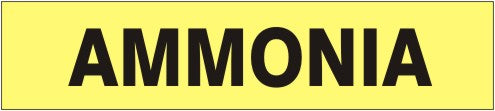 AMMONIA  PERFORATED ROLL PIPE MARKER - AMMONIA  PERFORATED ROLL PIPE MARKER, 1”X18Y, Adhesive Vinyl