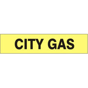 CITY GAS PERFORATED ROLL PIPE MARKER - CITY GAS PERFORATED ROLL PIPE MARKER, 1”X18Y, Adhesive Vinyl