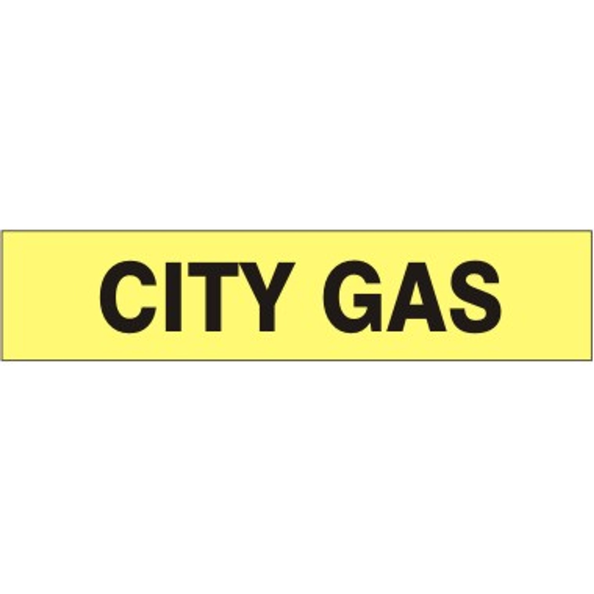 CITY GAS PERFORATED ROLL PIPE MARKER - CITY GAS PERFORATED ROLL PIPE MARKER, 1”X18Y, Adhesive Vinyl
