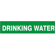 DRINKING WATER PERFORATED ROLL PIPE MARKER - DRINKING WATER PERFORATED ROLL PIPE MARKER, 1”X18Y, Adhesive Vinyl
