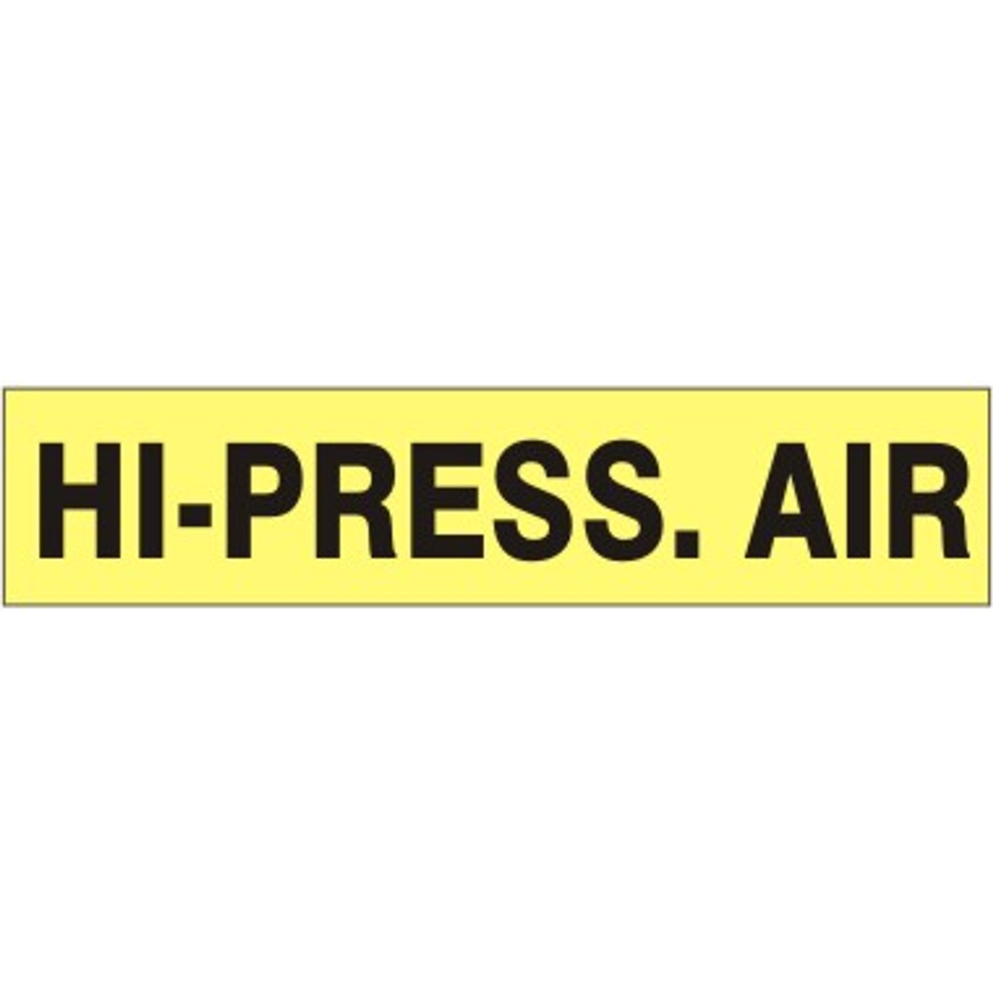 HI-PRESSURE AIR   PERFORATED ROLL PIPE MARKER - HI-PRESSURE AIR   PERFORATED ROLL PIPE MARKER, 1”X18Y, Adhesive Vinyl