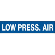 LOW PRESSURE AIR   PERFORATED ROLL PIPE MARKER - LOW PRESSURE AIR   PERFORATED ROLL PIPE MARKER, 1”X18Y, Adhesive Vinyl