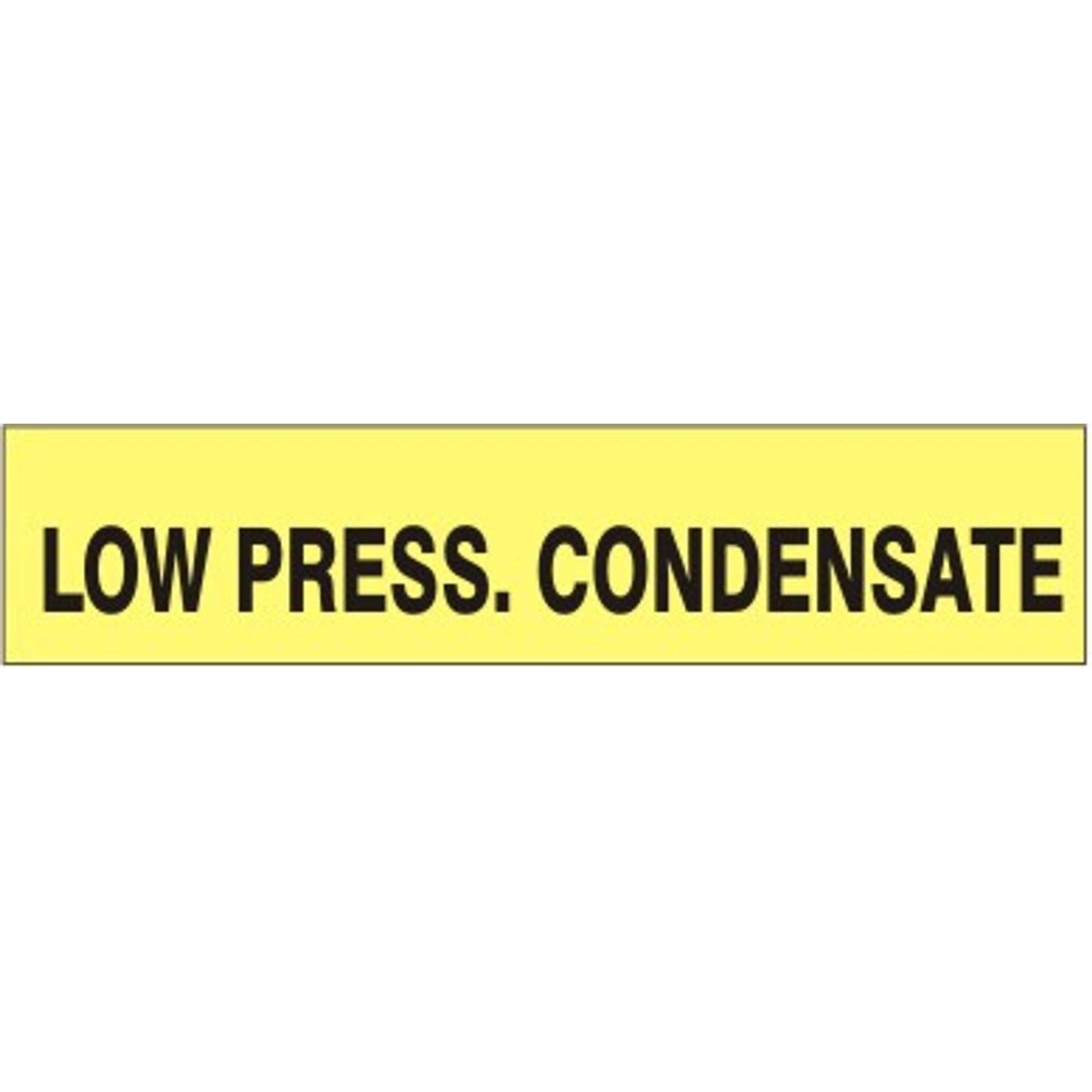 LO-PRESSURE CONDENSATE   PERFORATED ROLL PIPE MARKER - LO-PRESSURE CONDENSATE   PERFORATED ROLL PIPE MARKER, 1”X18Y, Adhesive Vinyl