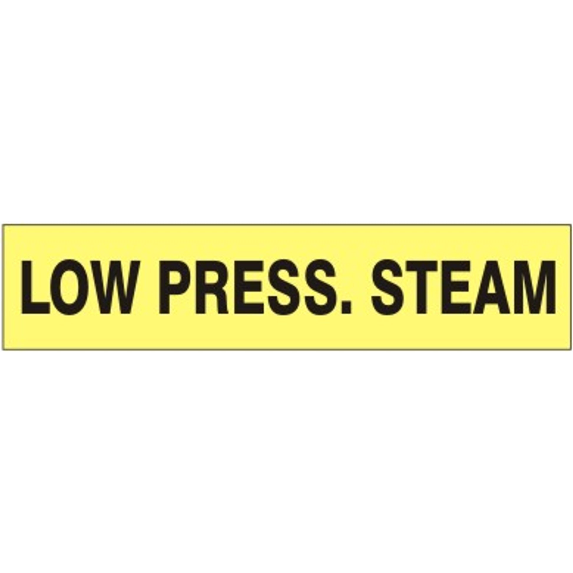 LO-PRESSURE STEAM   PERFORATED ROLL PIPE MARKER - LO-PRESSURE STEAM   PERFORATED ROLL PIPE MARKER, 1”X18Y, Adhesive Vinyl