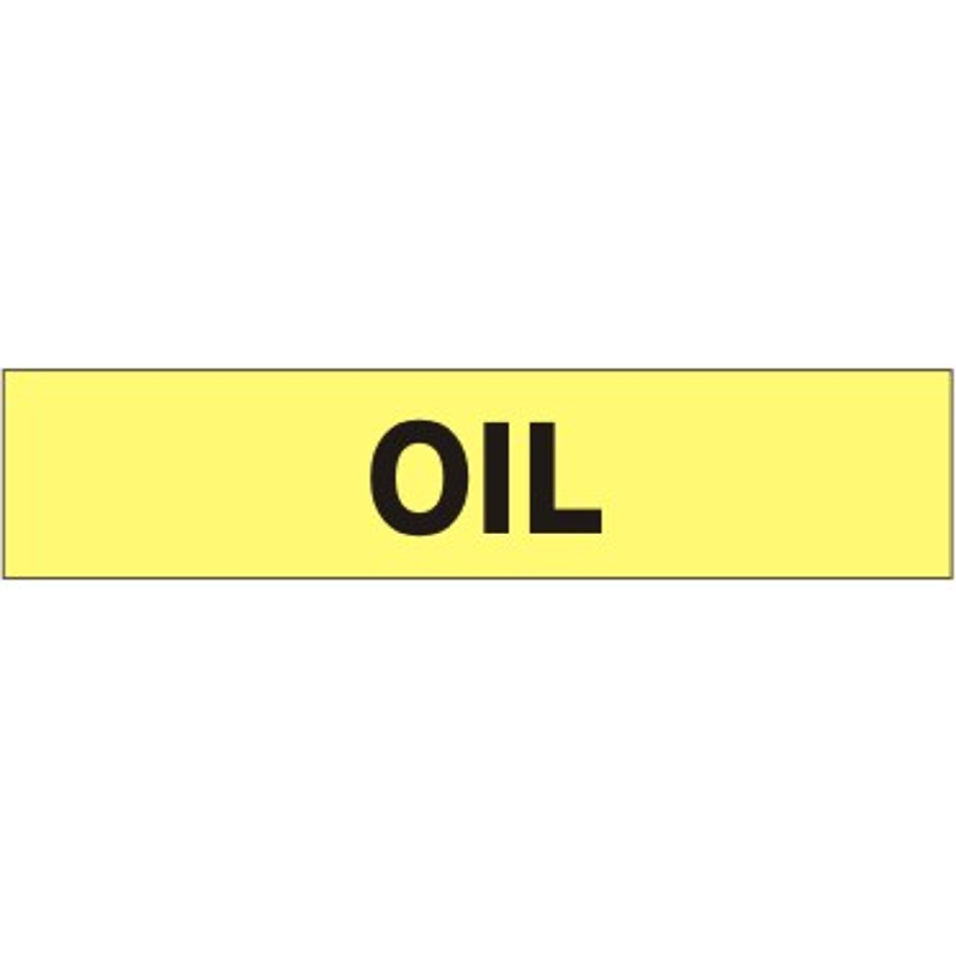 OIL   PERFORATED ROLL PIPE MARKER - OIL   PERFORATED ROLL PIPE MARKER, 1”X18Y, Adhesive Vinyl