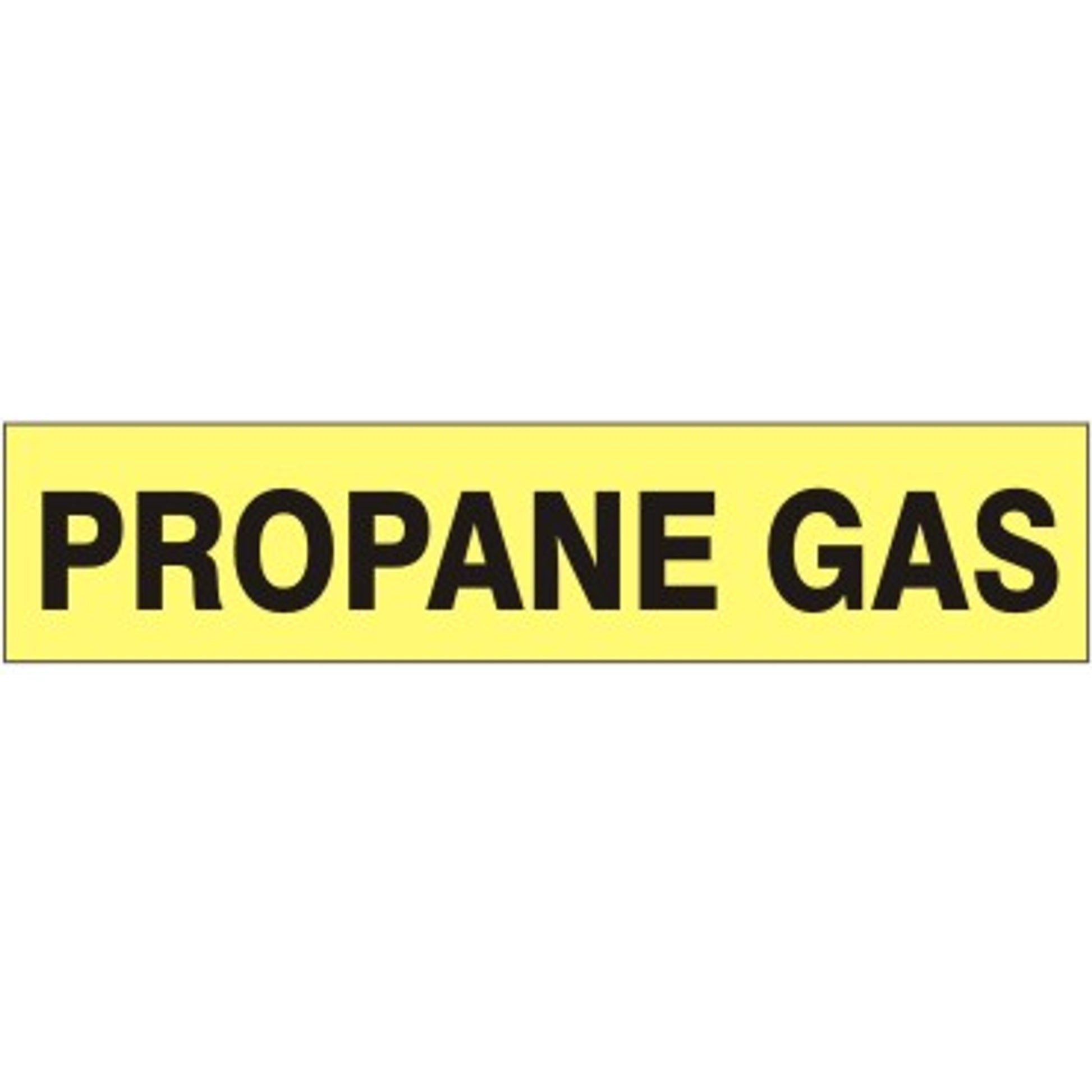 PROPANE GAS  PERFORATED ROLL PIPE MARKER - PROPANE GAS  PERFORATED ROLL PIPE MARKER, 1”X18Y, Adhesive Vinyl