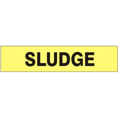 SLUDGE  PERFORATED ROLL PIPE MARKER - SLUDGE  PERFORATED ROLL PIPE MARKER, 1”X18Y, Adhesive Vinyl