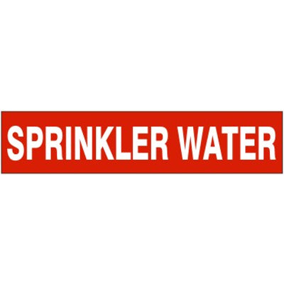 SPRINKLER WATER   PERFORATED ROLL PIPE MARKER - SPRINKLER WATER   PERFORATED ROLL PIPE MARKER, 1”X18Y, Adhesive Vinyl