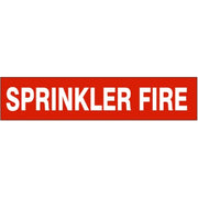 SPRINKLER FIRE   PERFORATED ROLL PIPE MARKER - SPRINKLER FIRE   PERFORATED ROLL PIPE MARKER, 1”X18Y, Adhesive Vinyl