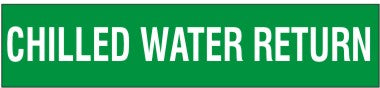 CHILLED WATER RETURN PERFORATED ROLL PIPE MARKER